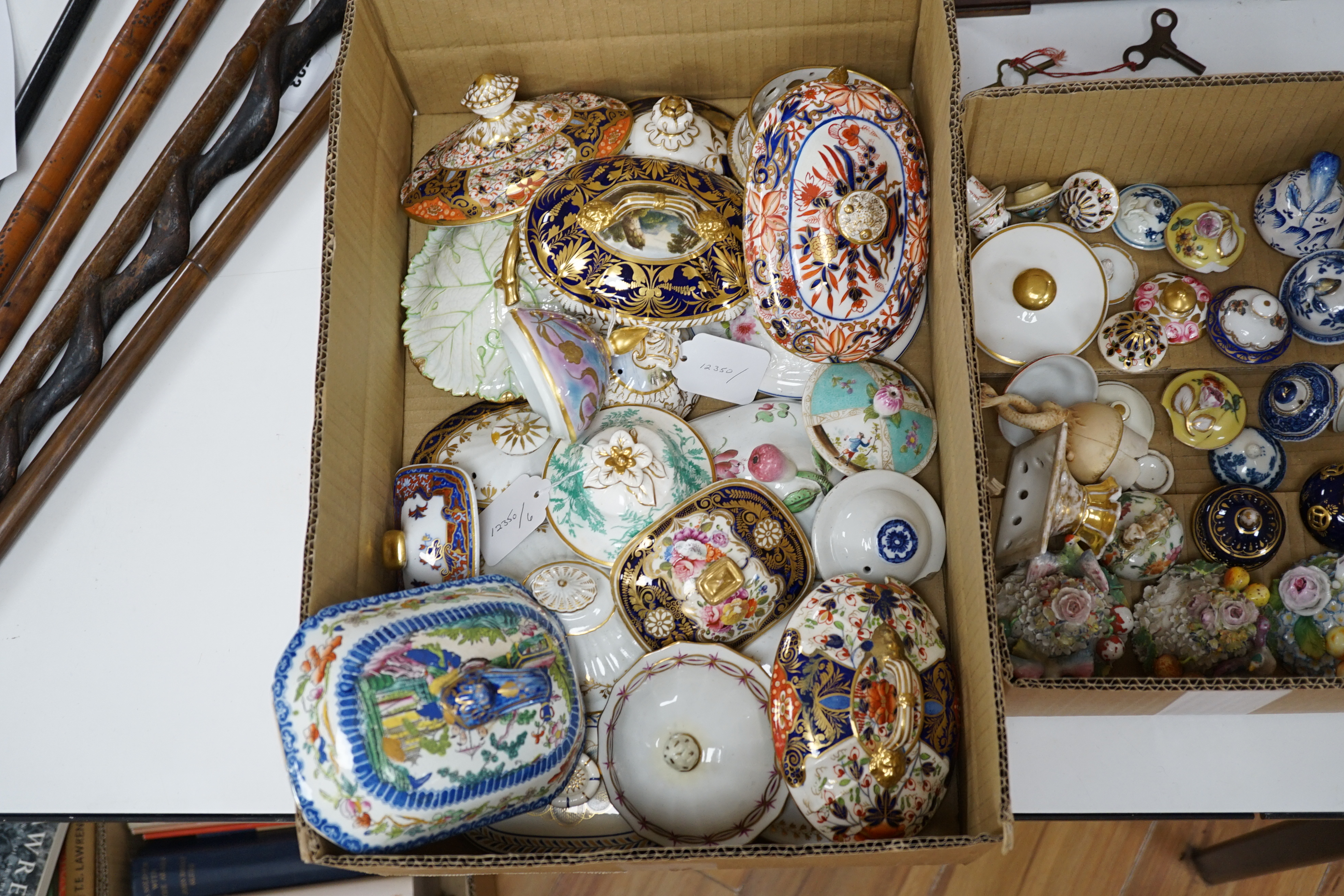 A large collection of 18th and 19th century tea and coffee pot covers